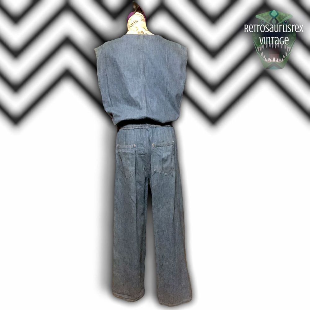 𝅺VINTAGE Barbie Jean Denim Jumpsuit - Picture 3 of 8